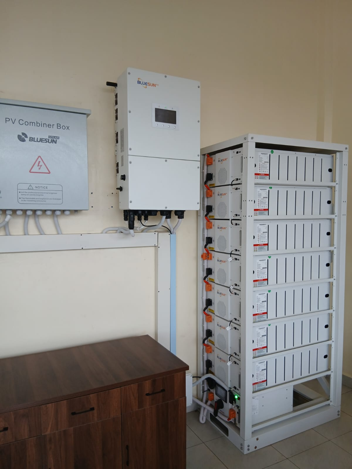 Commercial lithium battery storage installation in Nairobi