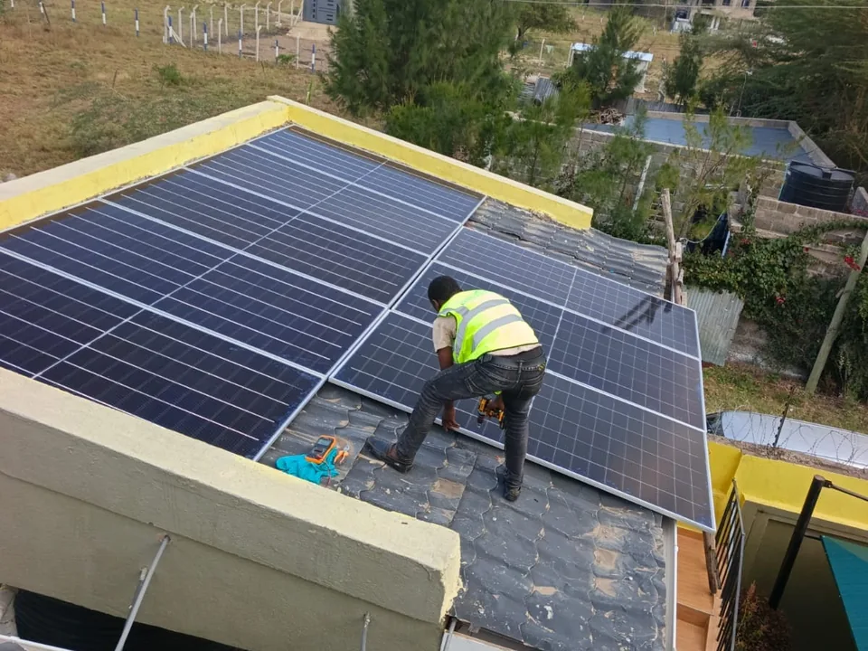 5kW residential solar panel installation in Kitengela, Kajiado